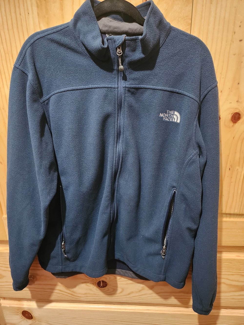 The North Face Men's Navy Full-Zip Lightweight Fleece Jacket